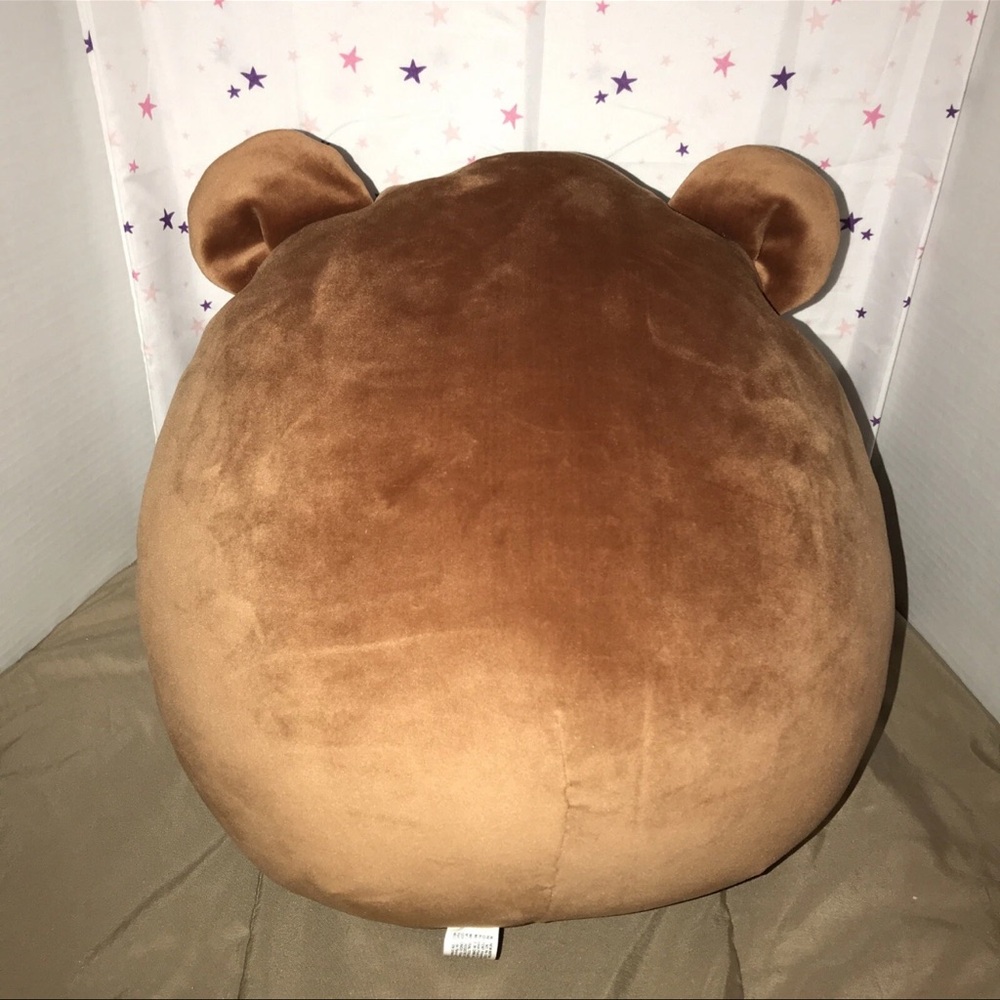 Cute Brown Bear Plush with Chocolate Design - Picture 3 of 11